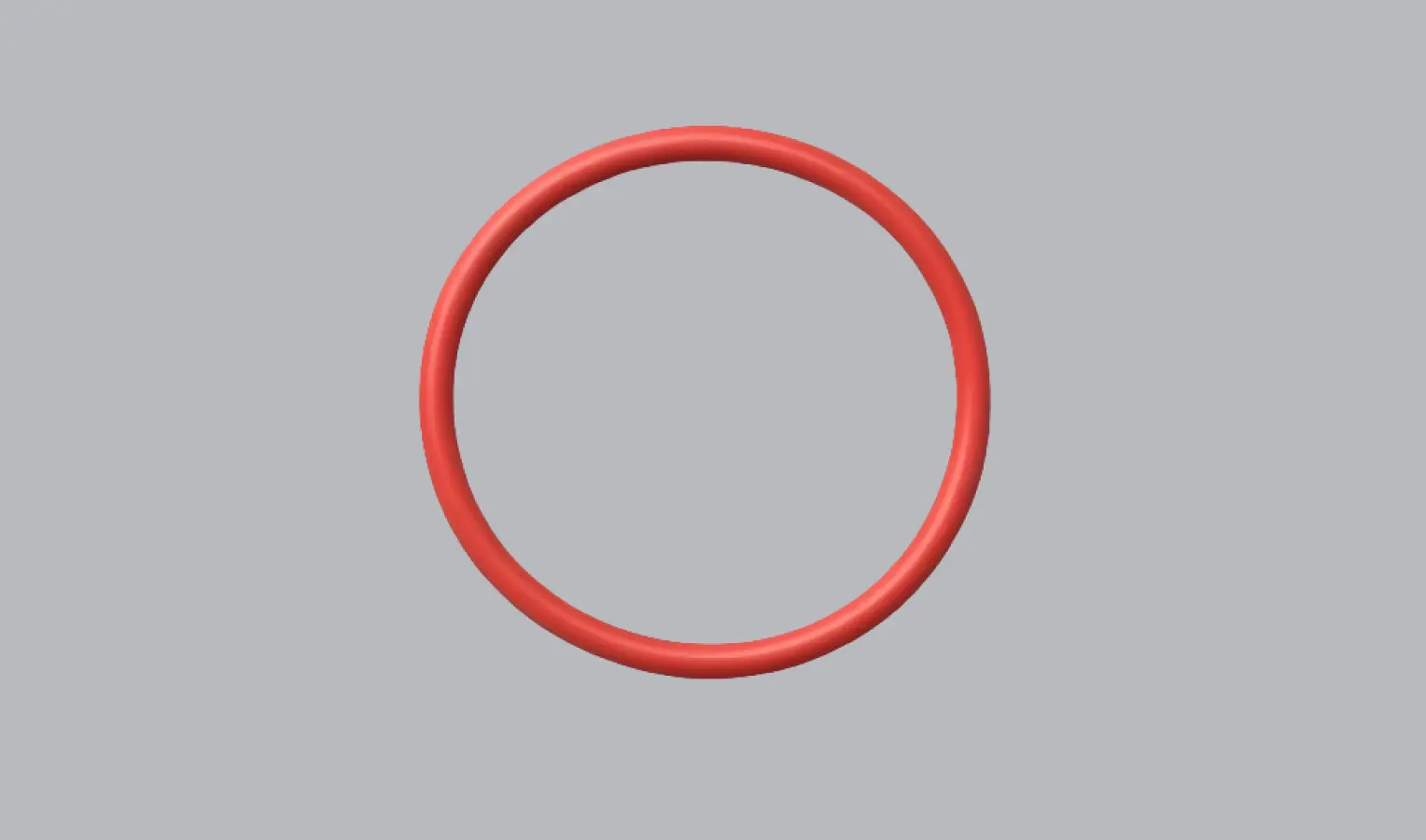 1 Red Rubber O-Ring