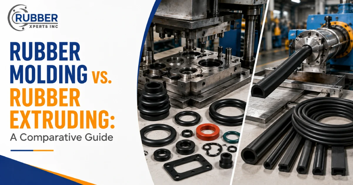 Rubber molding press and extrusion machine producing rubber components and profiles