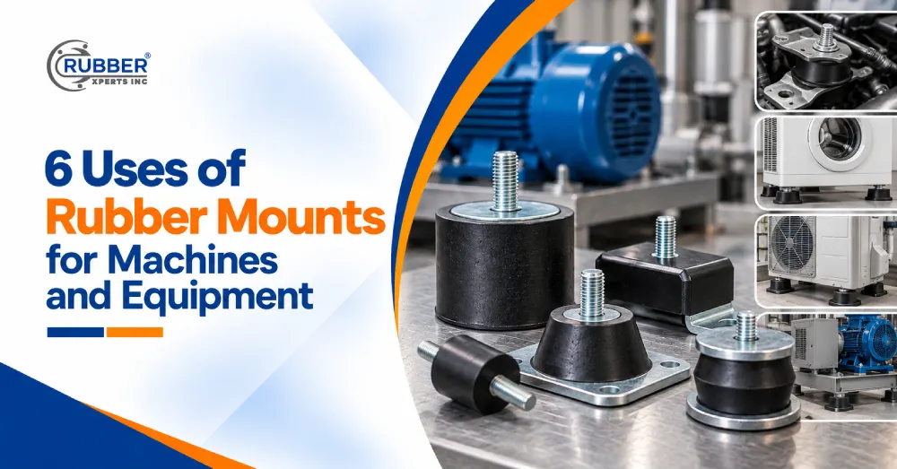6 uses of rubber mounts for machines, equipment, vibration isolation, and noise reduction