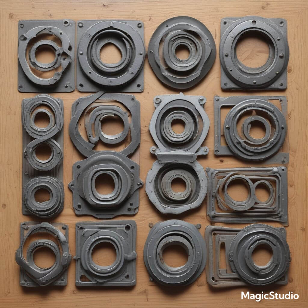 types of rubber flat gaskets