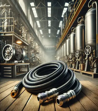 Applications of rubber air hoses in industrial and commercial settings.