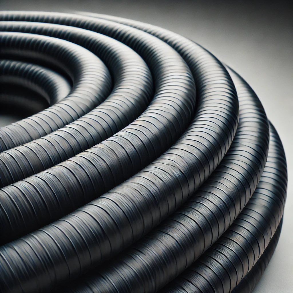 Flexible rubber air hose used for pneumatic applications