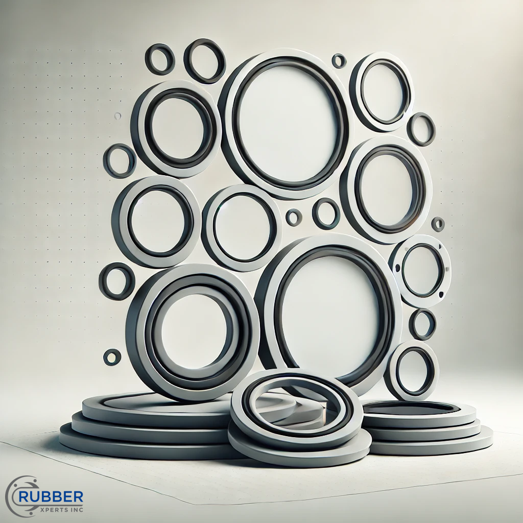 Rubber flat gaskets