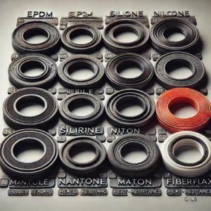 Custom rubber seal materials - nitrile, silicone, Viton, and EPDM options