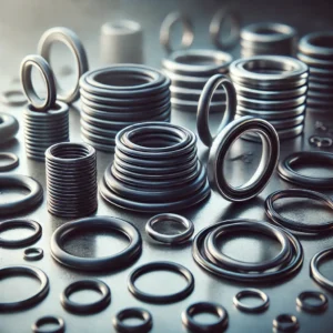 Rubber O-ring seals used in industrial, automotive, and hydraulic applications