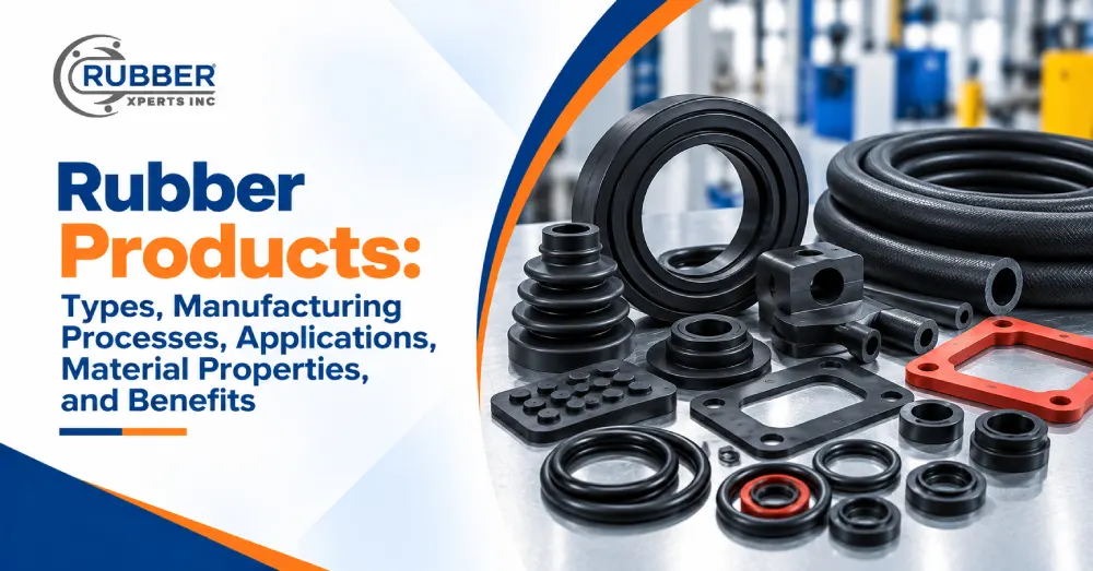 Industrial rubber products including seals, gaskets, hoses, O-rings, and molded components