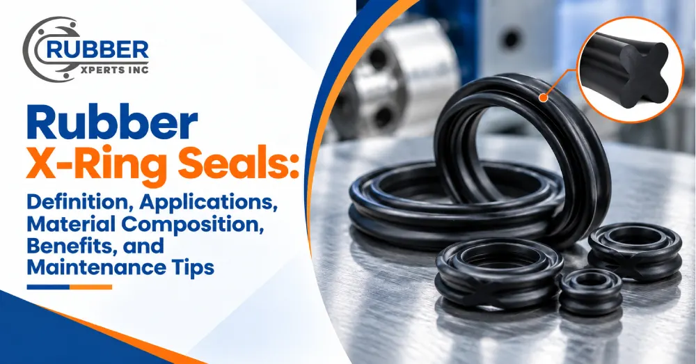 Rubber X-ring seals for industrial, automotive, hydraulic, and high-pressure sealing applications