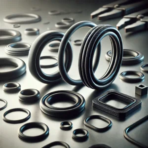 Various types of rubber O-ring seals, including standard, custom, high-temperature, and chemical-resistant options.