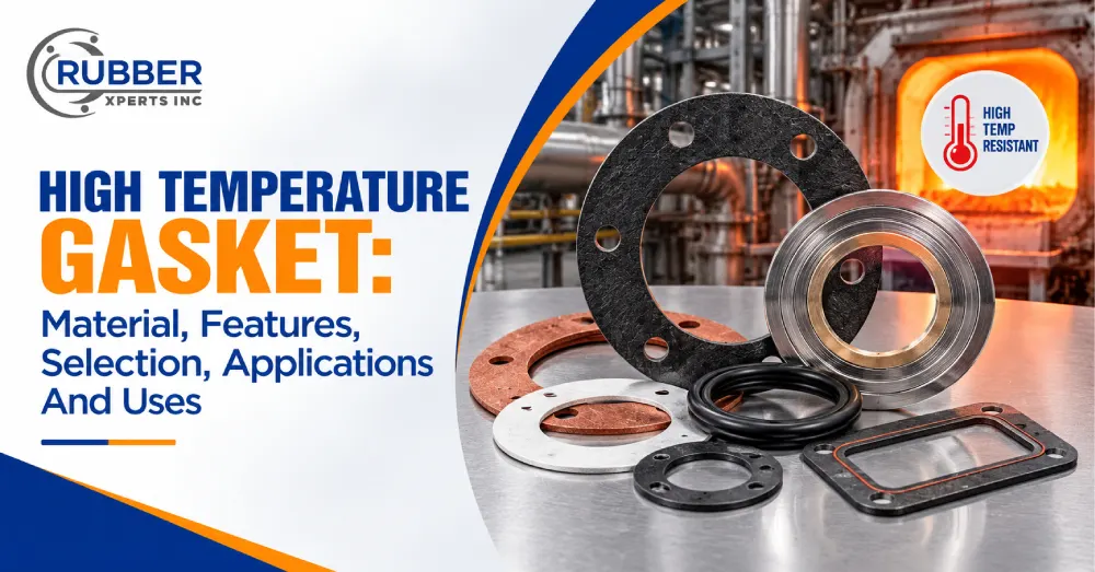 High-temperature gaskets made from heat-resistant materials for industrial applications