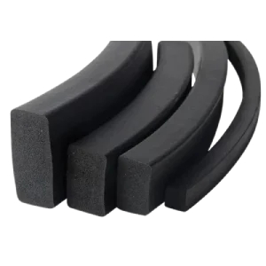 EPDM sponge foam gaskets providing cushioning, vibration absorption, and low-pressure sealing