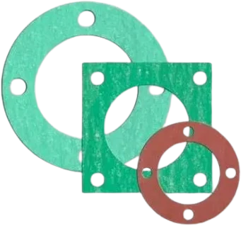 Fiber die cut gasket for pressure resistant industrial sealing