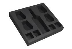 Die cut foam gasket for cushioning and insulation