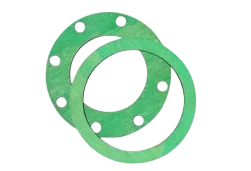 Die cut fiber gasket for industrial piping and valves