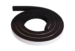 Closed cell foam gaskets providing moisture resistant sealing for enclosures and HVAC panels