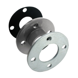 Full face pipe gasket covering bolt holes for low-pressure water piping systems