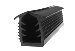 U channel window gaskets providing edge protection and sealing for glass panels