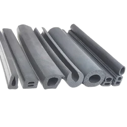 Viton sponge gasket providing compressible chemical resistant sealing and vibration absorption